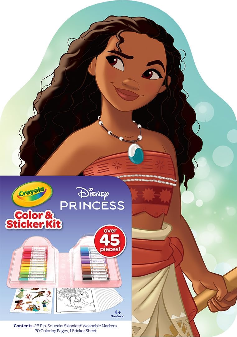 Crayola Color & Sticker Disney Princess Kit 45 Piece