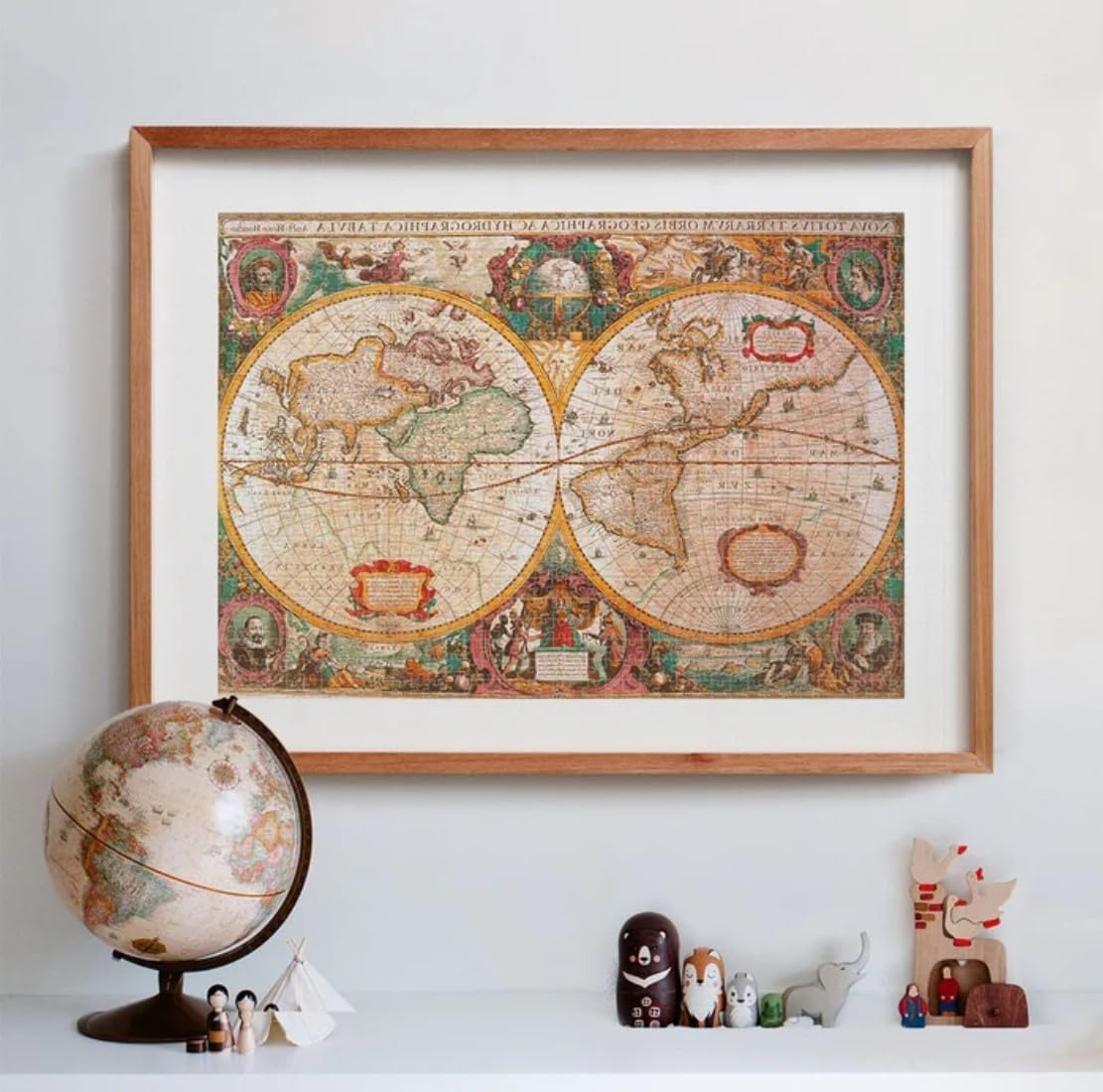 Clementoni Antique World Map Jigsaw Puzzle - 1000 Piece - High Quality Collection - (31229)