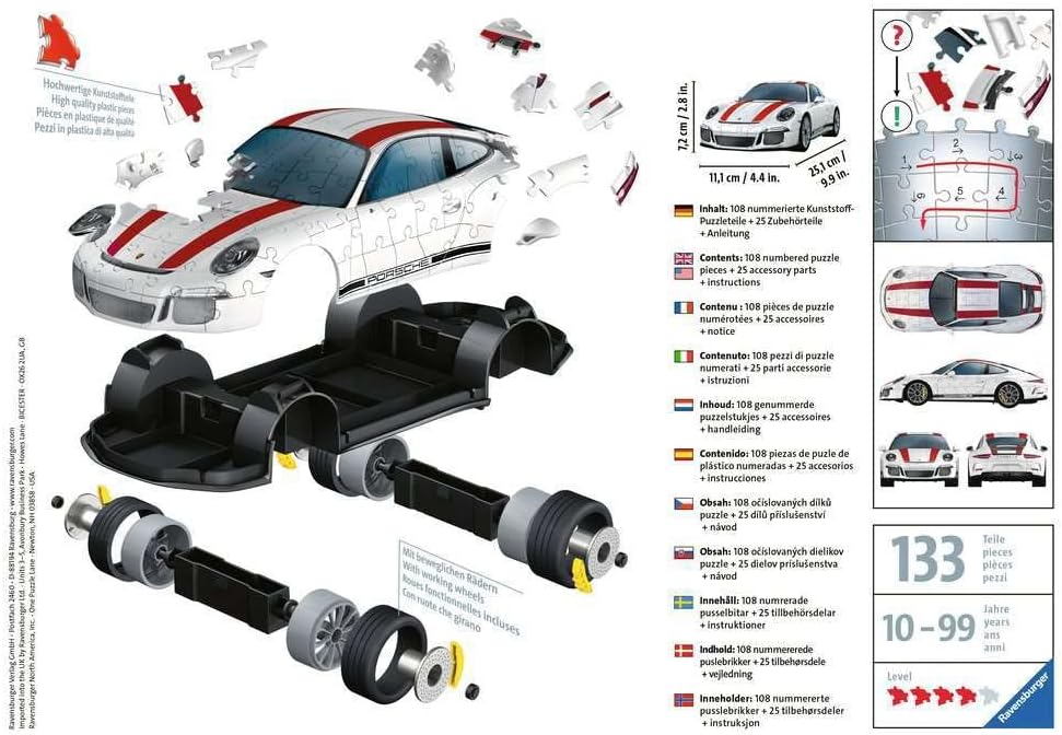 Ravensburger - Porsche 911R - 108 Piece