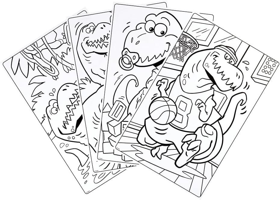 Crayola Giant Coloring Pages Foldalope T-Rex 18 Pages