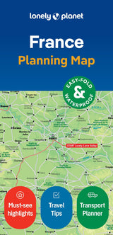 Lonely Planet France Planning Map