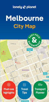Lonely Planet Melbourne City Map