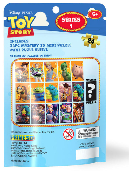 Prime 3D: Mini Mystery Blind Bags 3D Puzzle - Disney Toy Story