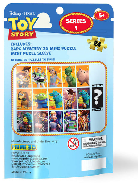 Prime 3D: Mini Mystery Blind Bags 3D Puzzle - Disney Toy Story