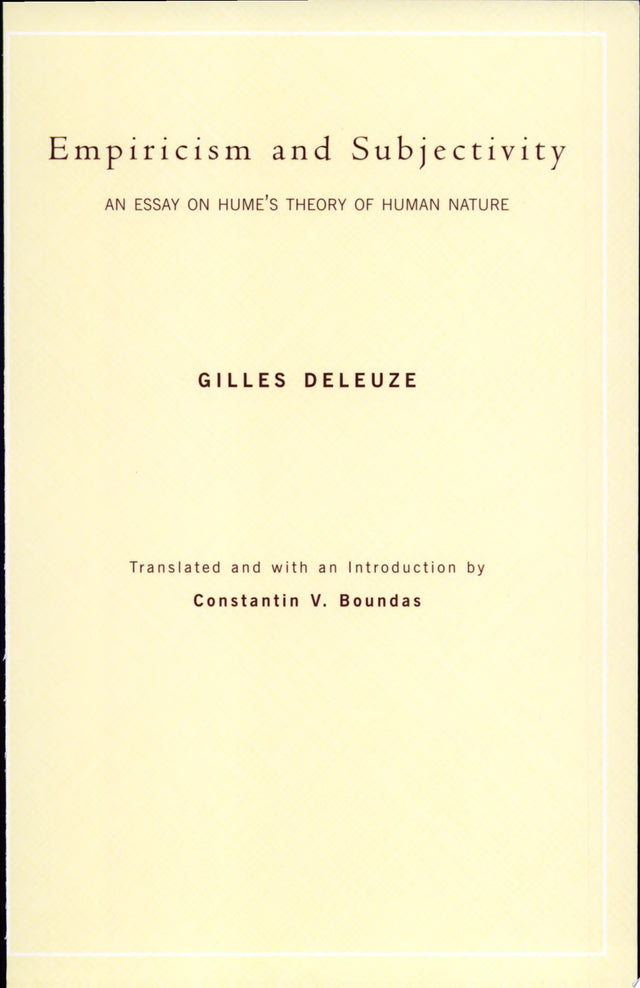 Empiricism and Subjectivity