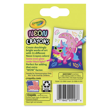 Crayola Neon Crayons 24 Pack