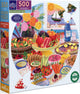 eeBoo: Mediterranean Table Round Puzzle - 500pc