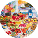 eeBoo: Mediterranean Table Round Puzzle - 500pc