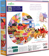 eeBoo: Mediterranean Table Round Puzzle - 500pc