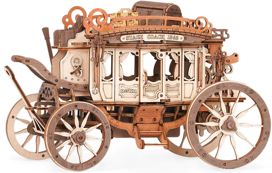 Rokr: Stage Coach DIY Miniature Puzzle Kit - (AMKA1)