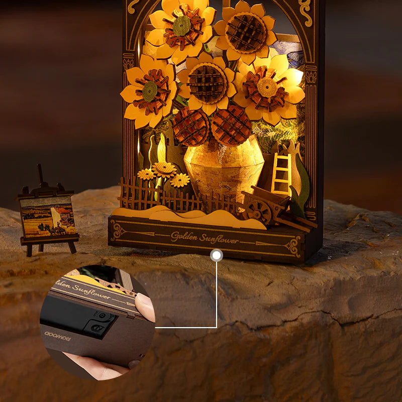 Rolife: Golden Sunflower DIY Miniature Puzzle Kit - (TH002)