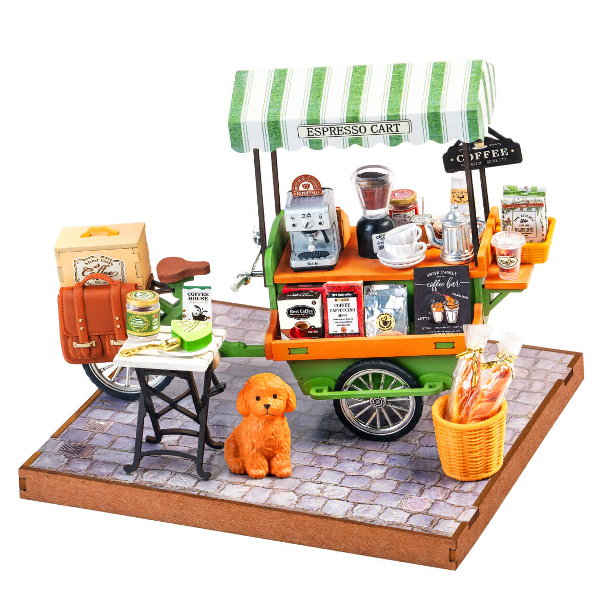 Rolife Aromatic Coffee Cart DIY Miniture Puzzle - (DG182)
