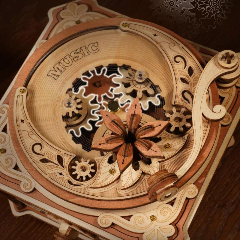 Rokr: Diva Gramophone DIY Miniature Puzzle Kit - (AMK82)