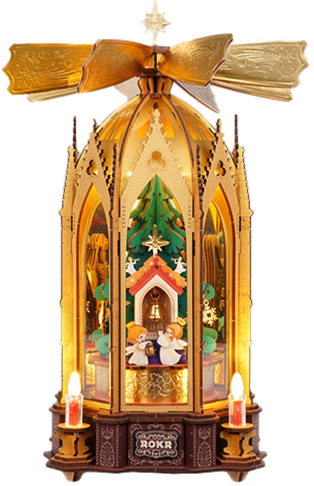 Rolife: Blessed Christmas Pyramid DIY Miniature Puzzle Kit - (AMB01)