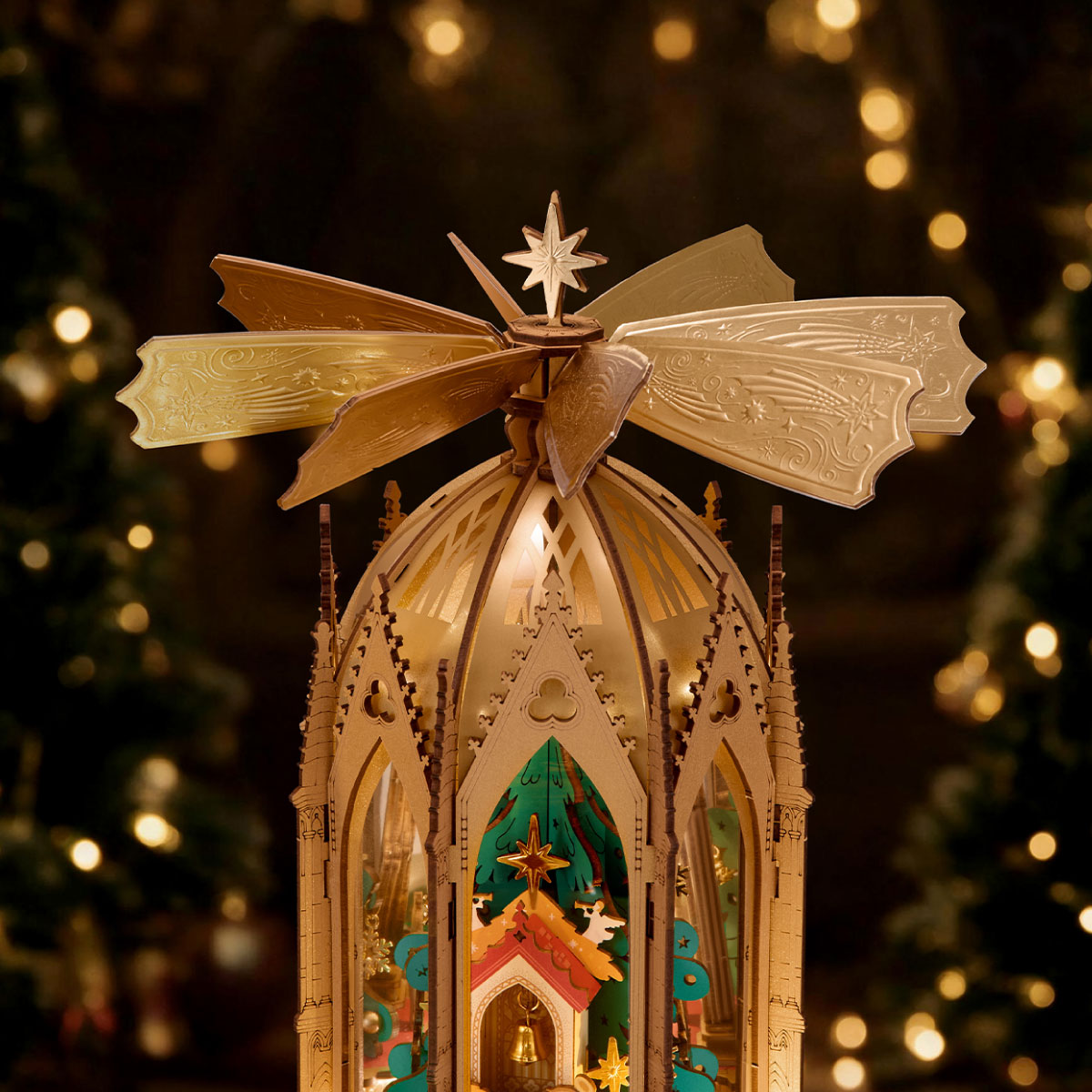 Rolife: Blessed Christmas Pyramid DIY Miniature Puzzle Kit - (AMB01)