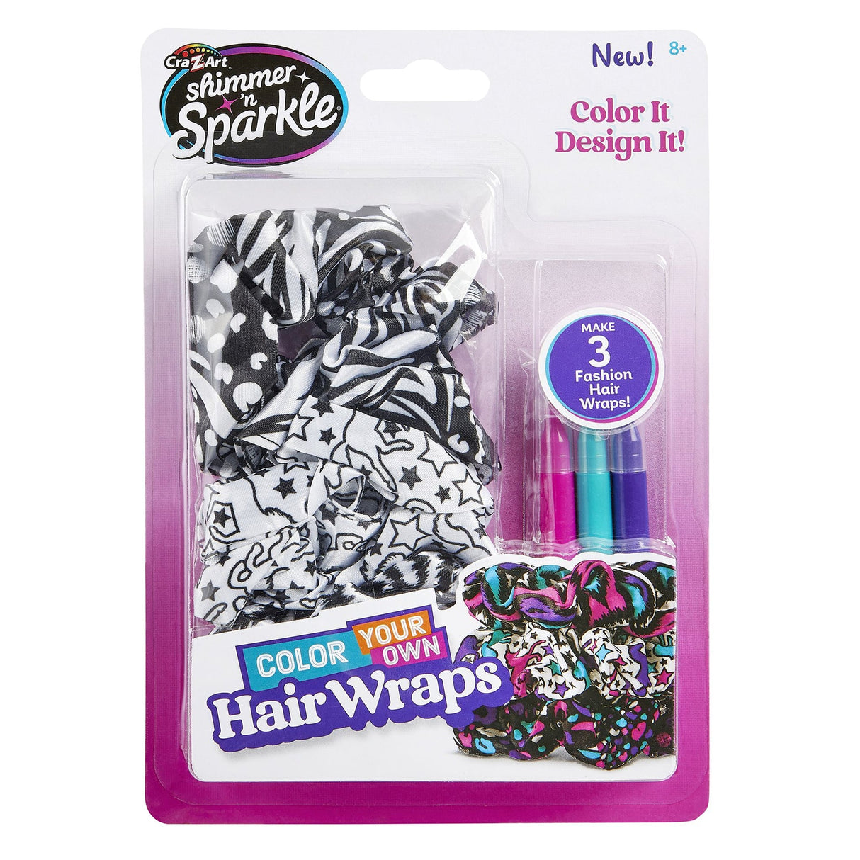 Shimmer 'n Sparkle Color Your Own Hair Wraps