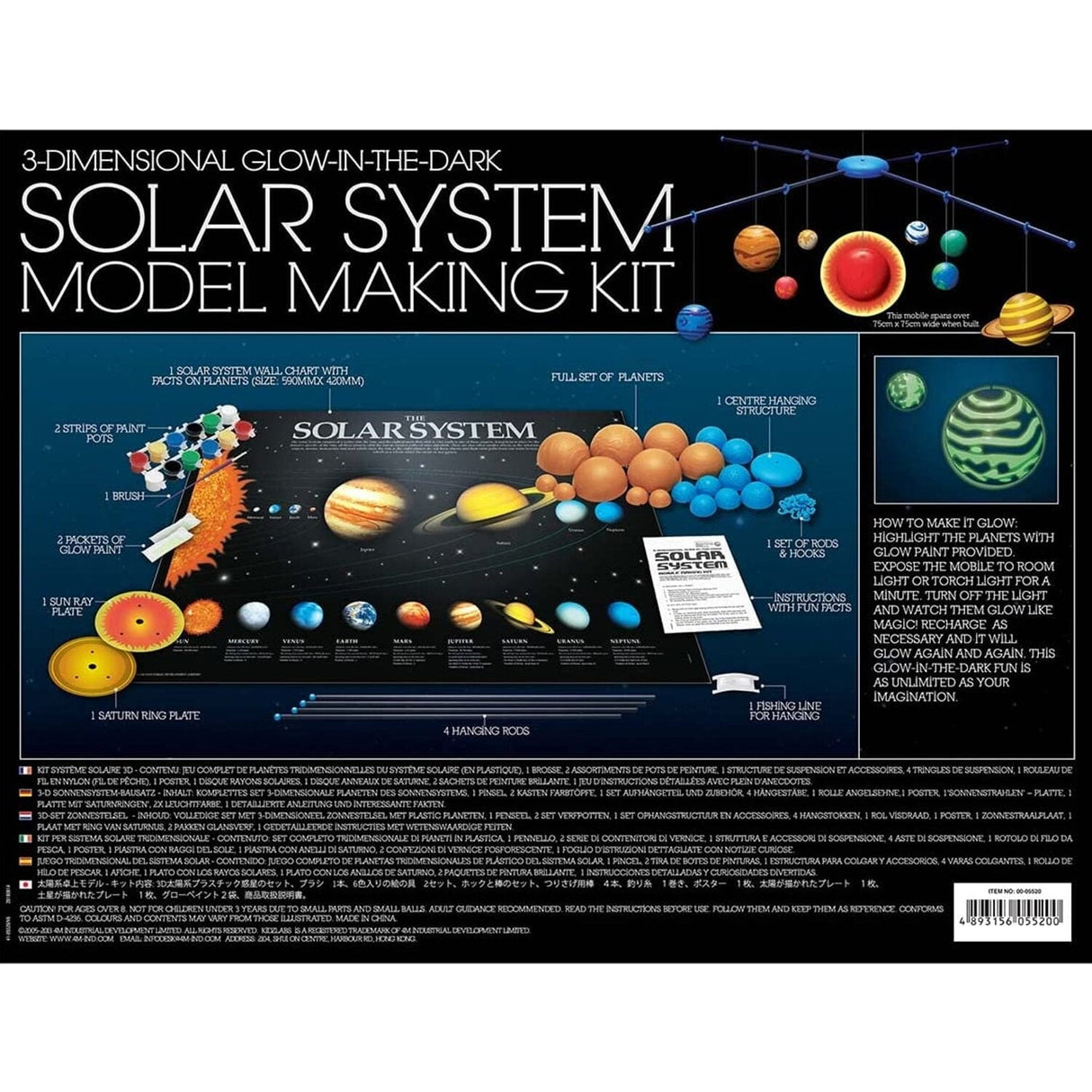 4M - 3D Solar System Mobile Making Kit