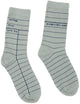Library Card Light Gray Socks - Small