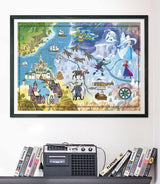 Clementoni Disney Frozen Jigsaw Puzzle -  1000 Piece - Disney Maps - (39666)