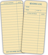 Library Card Reading Log Bookmark