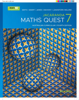 Jacaranda Maths Quest 7 Australian Curriculum, learnON and Print