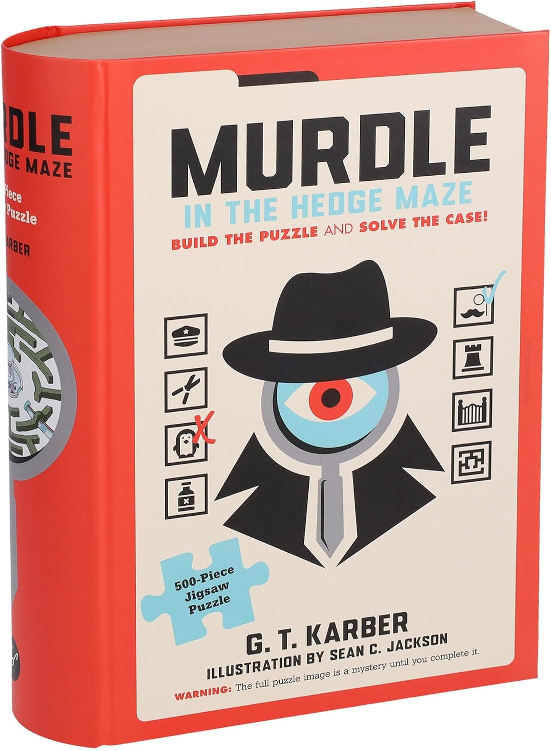 Murdle in the Hedge Maze 500-Piece Jigsaw Puzzle