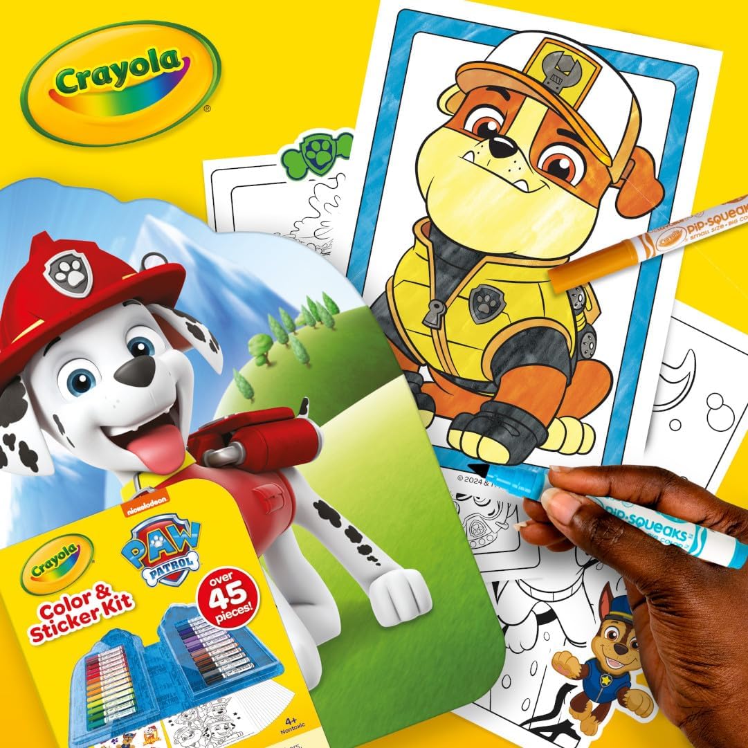 Crayola Color & Sticker Paw Patrol Kit 45 Piece