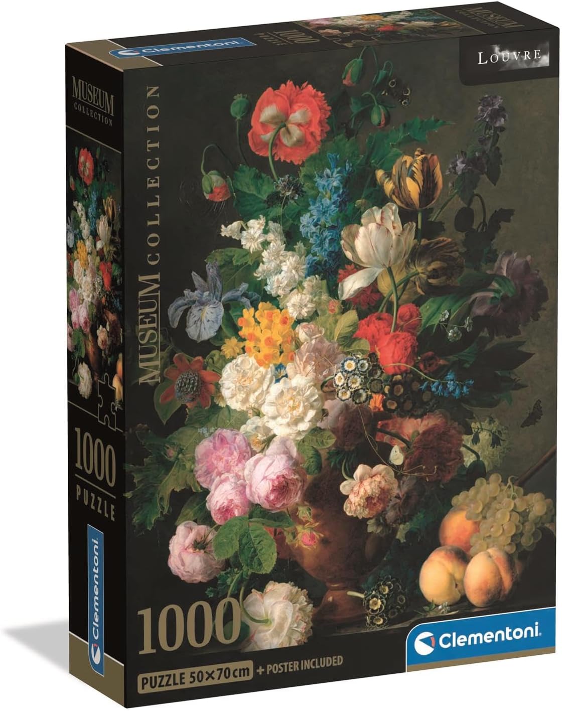 Clementoni Bowl of Flowers Jigsaw Puzzle - 1000 Piece - Museum Collection - (39970)