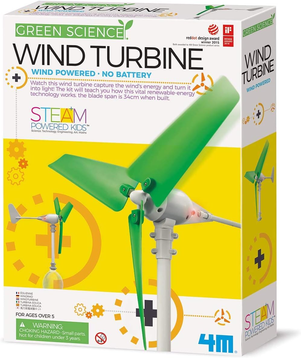 4M Green Science Eco-Engineering Build Your Own Wind Turbine