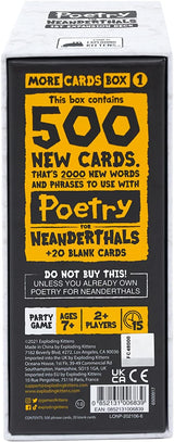 Poetry for Neanderthals Expansion (By Exploding Kittens)