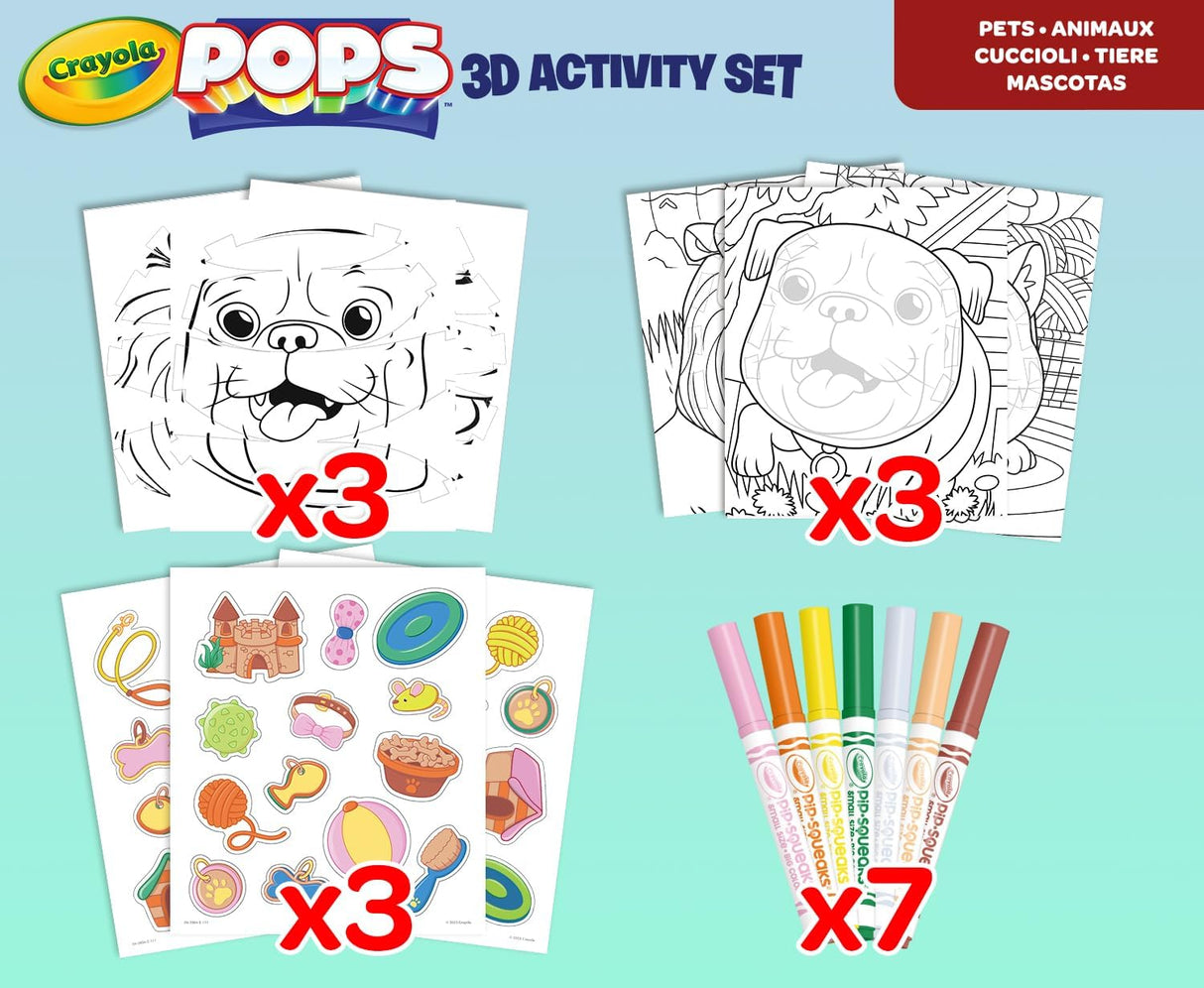 Crayola POPS 3-D Activity Set Pets