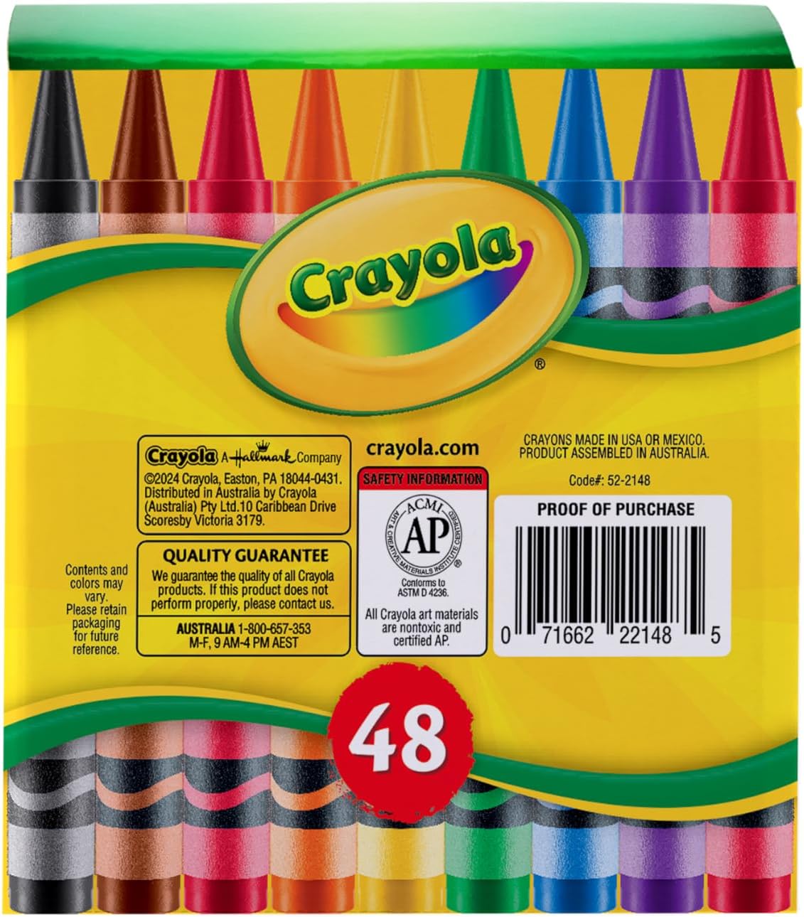 Crayola Large Crayons Desk Pack 48 Pieces