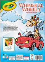Crayola Whimsical Wheels Coloring Book With Stickers 96 Pages