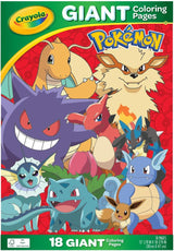 Crayola Giant Coloring Pages Foldalope Pokemon 18 Pages