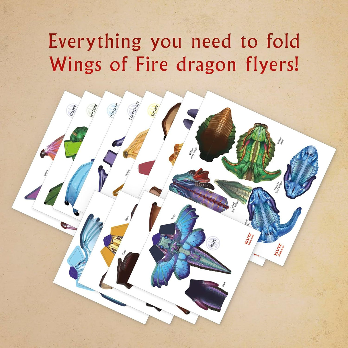 Wings of Fire Folded Flyers
