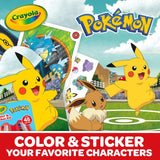 Crayola Color & Sticker Pokemon Kit 45 Piece