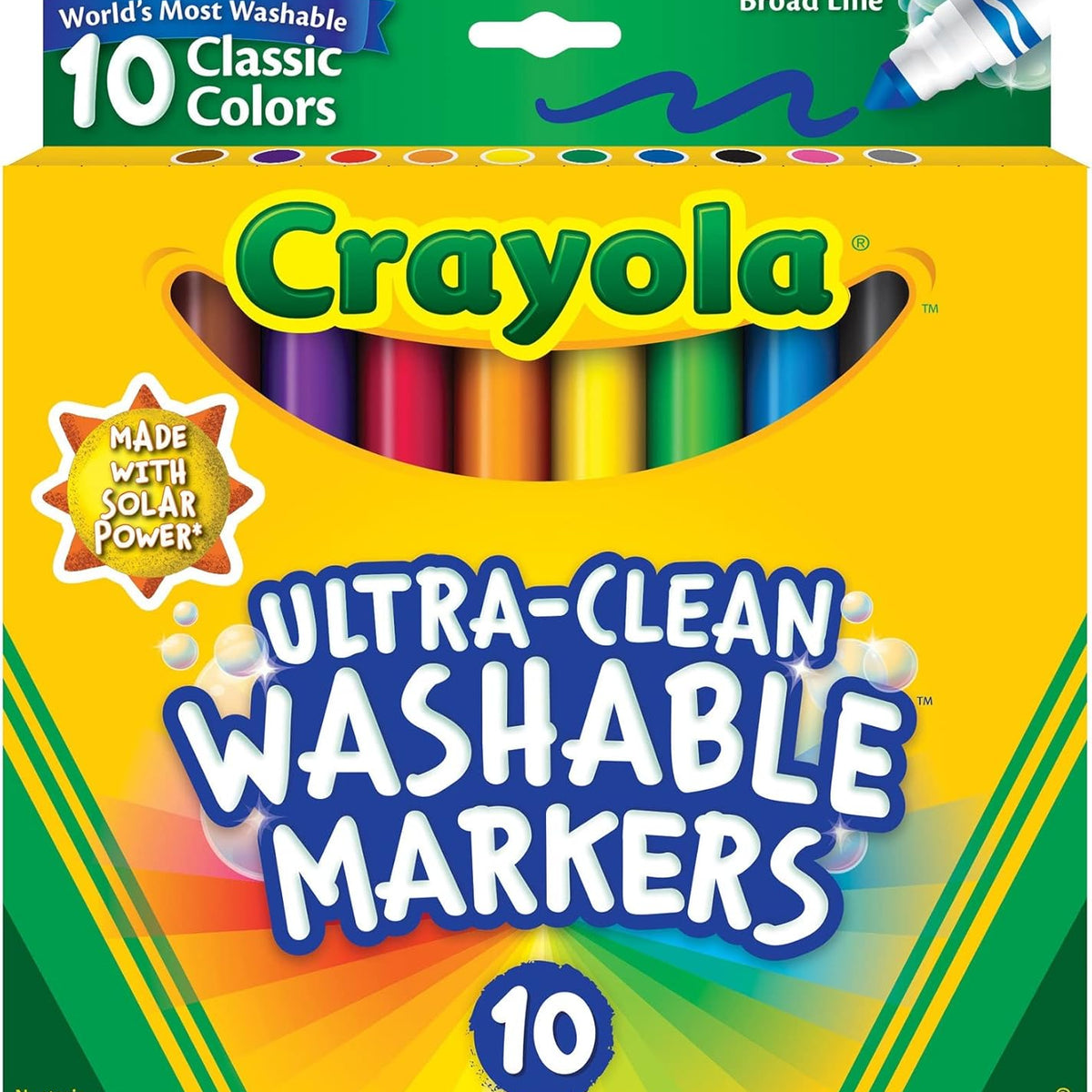 Crayola Markers Classic Broadline 10 Pack – Book Hero
