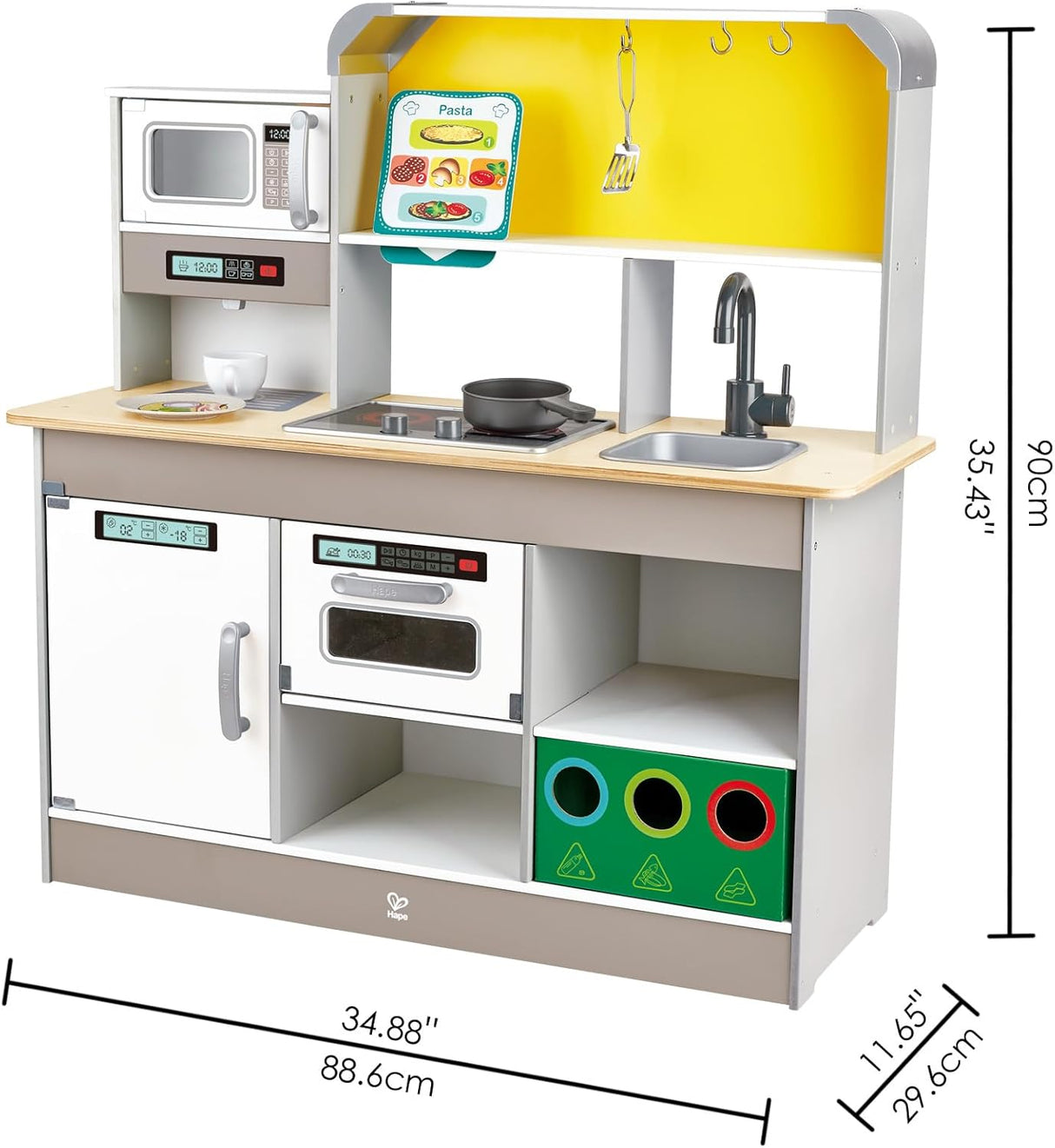 Hape: Deluxe Kitchen With Fan Fryer