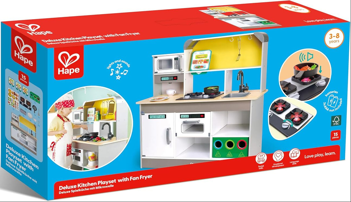 Hape: Deluxe Kitchen With Fan Fryer