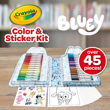 Crayola Color & Sticker Bluey Kit 45 Piece