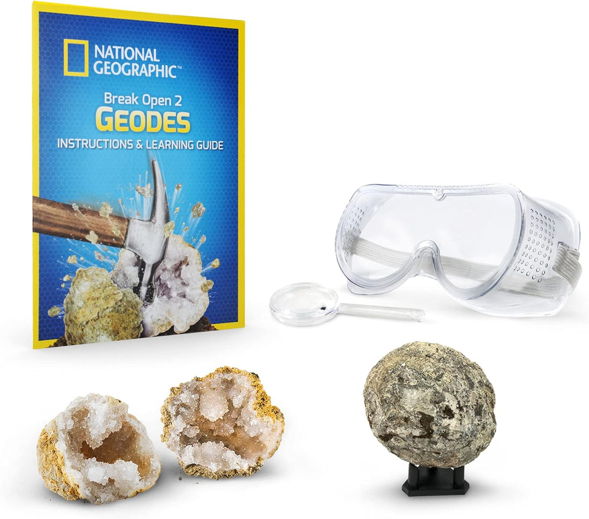 National Geographic  Break Open 2 Real Geodes