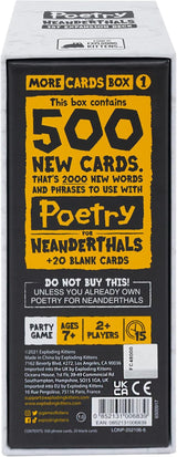 Poetry for Neanderthals Expansion (By Exploding Kittens)