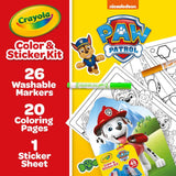 Crayola Color & Sticker Paw Patrol Kit 45 Piece