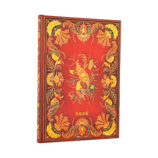 2026 Fiammetta Midi 12-month Vertical Hardcover Flexi Dayplanner 2026 (Elastic Band Closure)