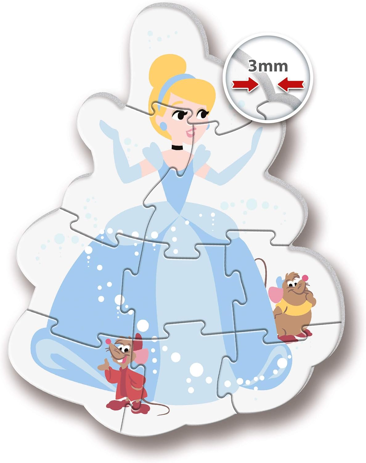 Clementoni Disney Princess Jigsaw Puzzle - 3, 6, 9, 12 Piece - My First Puzzle - (20813)