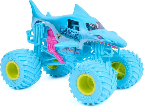 Monster Jam 1:24 Scale Collector Die Cast - Megalodon (Light Blue)