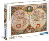 Clementoni Antique World Map Jigsaw Puzzle - 1000 Piece - High Quality Collection - (31229)