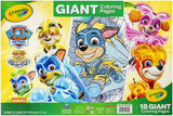Crayola Giant Coloring Pages Foldalope Paw Patrol 18 Pages