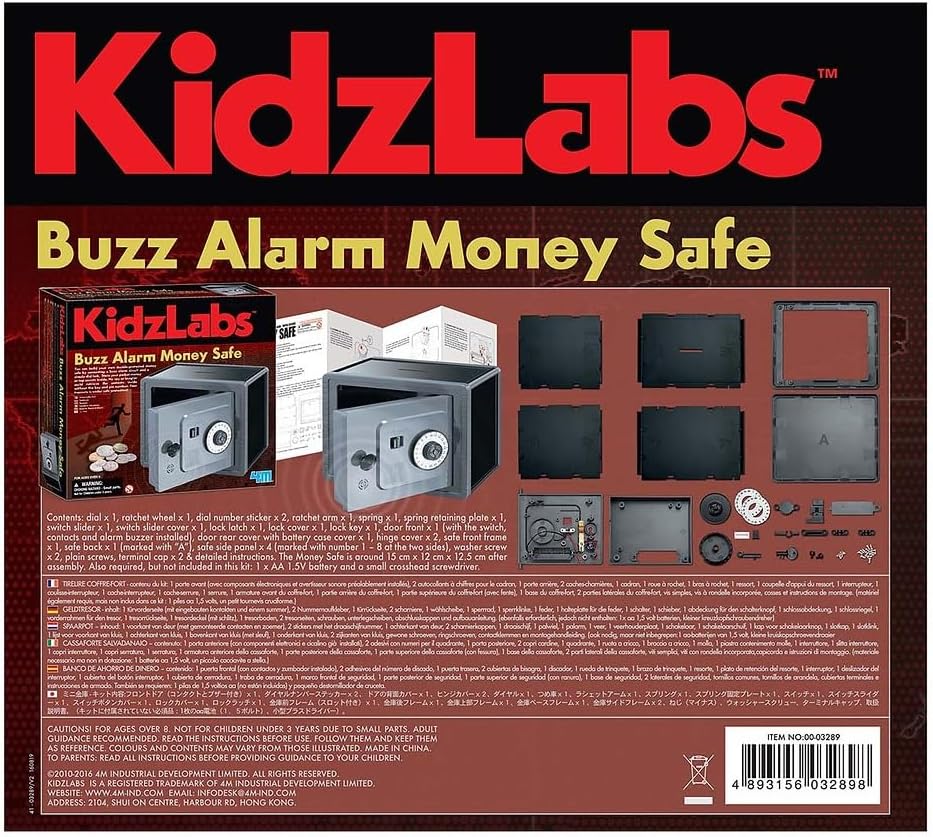 4M KidzLabs Build Your Own Money Safe