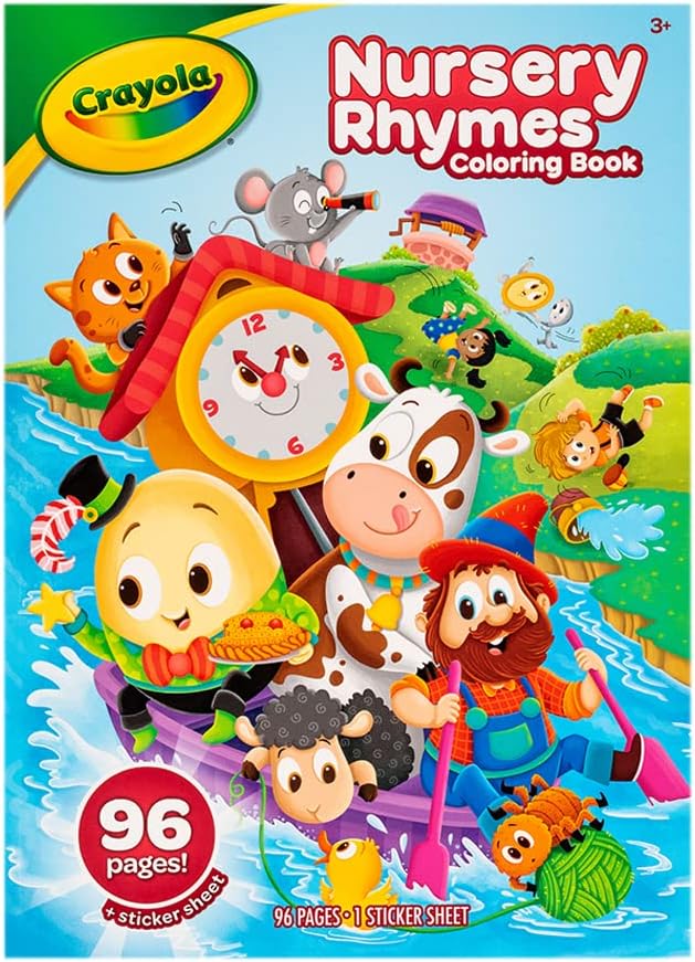 Crayola Coloring Book Nursery Rhymes 96 Pages